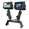 RAM® Fishfinder Deck Kit cu montare electronică marină dublă