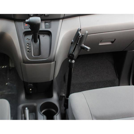 Suport pentru vehicul RAM® Pod HD™ cu tijă de aluminiu de 12" și braț cu două prize