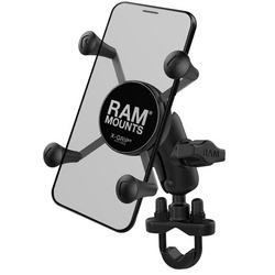Suport pentru telefon RAM® X-Grip® cu bază U-Bolt pentru ghidon - scurt