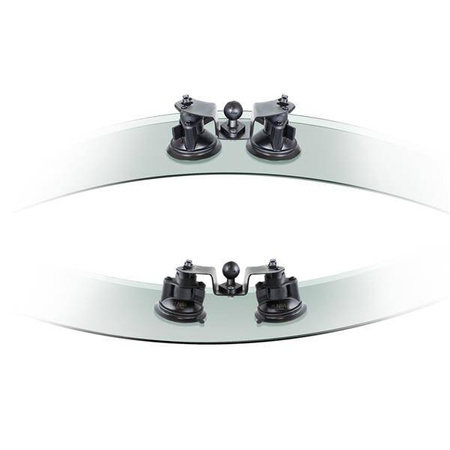 RAM® Twist-Lock™ Dual Pivot Suction Cup Base cu bilă