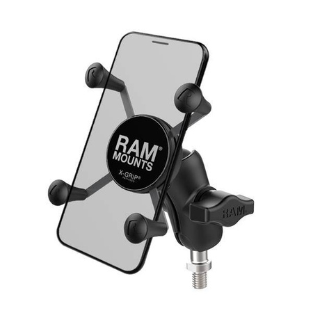 Suport pentru telefon RAM® X-Grip® cu bază cu bilă filetată 3/8"-16