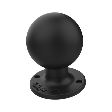 RAM® Placă AMPS rotundă cu bilă și stâlp ranforsat cu oțel