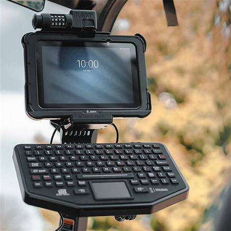 RAM® Universal Forklift Post Mount cu placă rotundă și opțiune accesoriu