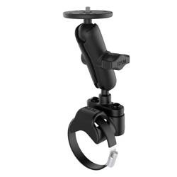 RAM® ATV/UTV Suport dublu pentru șină cu bilă cu placă rotundă și știft 1/4"-20