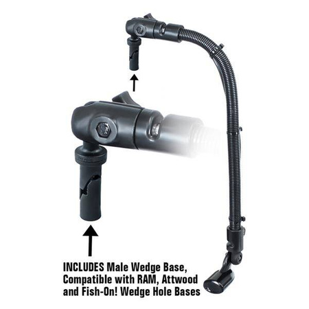 RAM® Transducer Mount cu 18 "Rod și Wedge Base pentru Hobie & Scotty