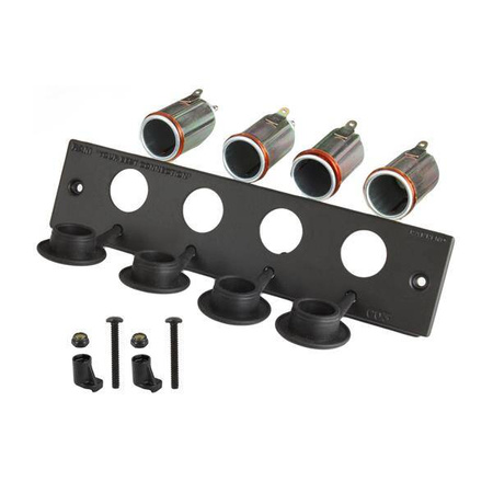 RAM® Tough-Box™ 2" Faceplate cu patru prize pentru brichete de 12V