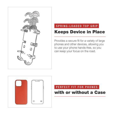 RAM® Quick-Grip™ XL Suport pentru telefon cu profil redus Tough-Claw™