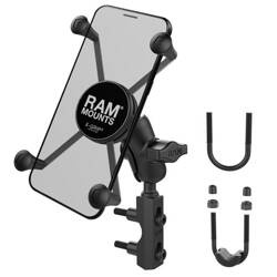 RAM® X-Grip® Suport mare pentru telefon cu bază pentru rezervor de frână/ ambreiaj - scurt