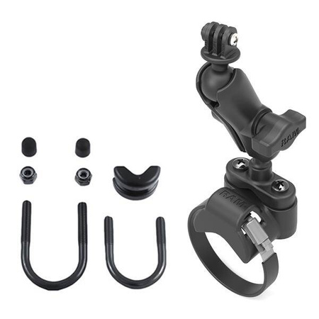 RAM® Suport U-Bolt pentru ghidon ATV/UTV cu adaptor pentru cameră de acțiune