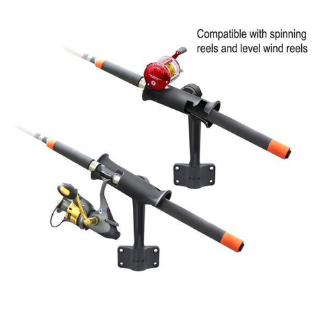 RAM® Tube Jr.™ Suport de tijă cu bază Bulkhead - 6" Post