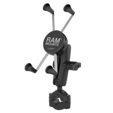 RAM® X-Grip® Suport mare pentru telefon cu Torque™ Bază medie pentru șină Braț mediu