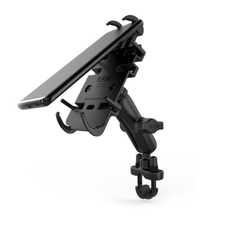 Suport pentru telefon RAM® Quick-Grip™ cu bază U-Bolt pentru ghidon - Mediu