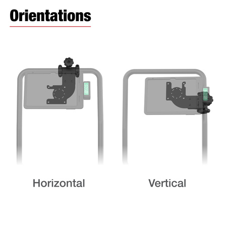 RAM® Friction Hinge Mount cu AMPS și suport VESA pentru Tough-Bar™