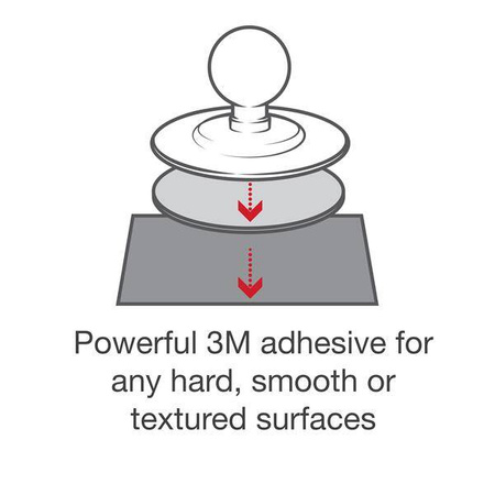 RAM® Flex Baza cu bilă adezivă