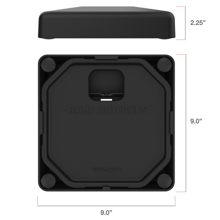 Baza platformei cu greutate RAM® cu model cu 4 găuri pentru docuri cu piedestal GDS