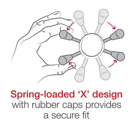 RAM® X-Grip® Suport mare pentru telefon cu Vibe-Safe™ și bază pentru furcă - scurt