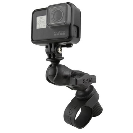 RAM® Tough-Strap™ Suport dublu cu bilă cu adaptor universal pentru camera de acțiune