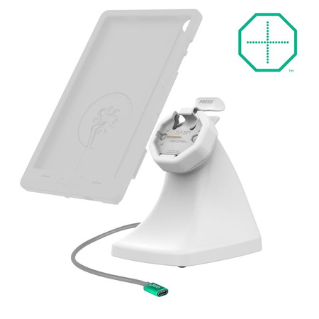 GDS® Uni-Conn™ Powered Snap-In Kiosk Dock cu USB-C - Gri