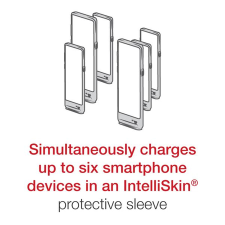 Încărcător de birou cu 6 porturi GDS® pentru telefoane cu IntelliSkin®