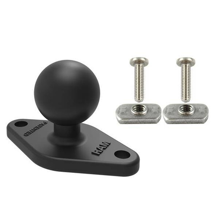 RAM® Ball Adapter cu hardware de montare pe panou plat - Șuruburi de 3/4"