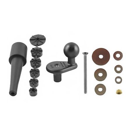 RAM® Bază cu bilă pentru furcă de motocicletă