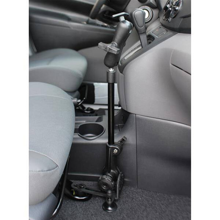 Suport pentru vehicul RAM® Pod HD™ cu tijă de aluminiu de 12" și placă diamantată