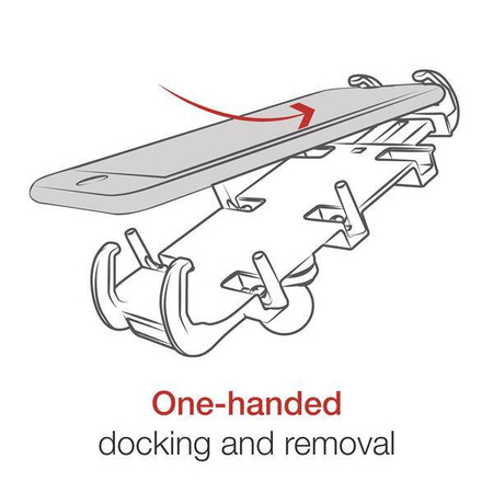 Suport pentru telefon RAM® Quick-Grip™ cu bază pentru ghidon RAM® Tough-Strap™