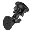 RAM® Twist-Lock™ Suction Cup Double Ball Mount cu placă rotundă - scurt