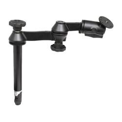 RAM® Stâlp superior de 8" cu brațe duble pivotante și placă rotundă
