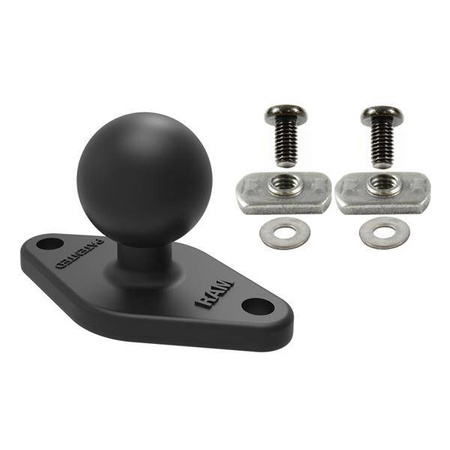 RAM® Ball Adapter cu hardware de montare pe panou plat - Șuruburi de 3/8"