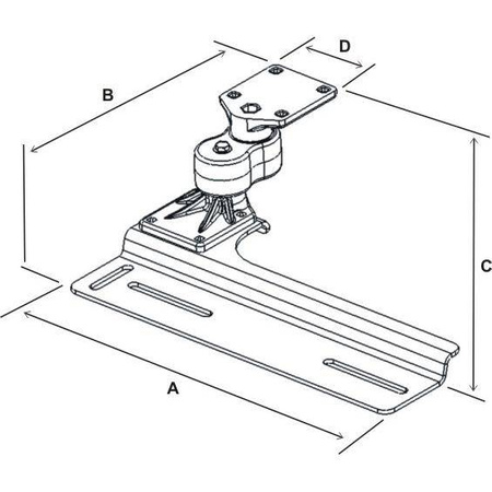 Baza pentru vehicul RAM® No-Drill™ pentru Dodge Grand Caravan '96-07 + Mai mult