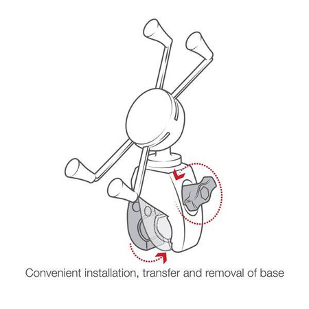 RAM® X-Grip® Suport mare pentru telefon cu RAM® Snap-Link™ Tough-Claw™