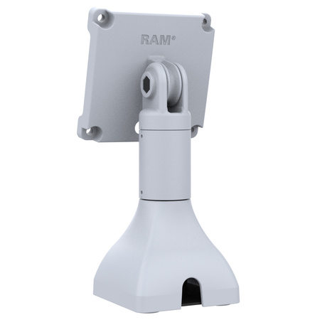 RAM® 7" Pedestal Mount cu 100mm & 75mm VESA și traseu pentru cabluri - Gri