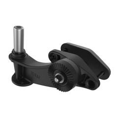 RAM® 4" Square Post Clamp Ratchet Base cu 1/2" NPT Post