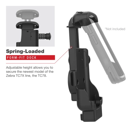 RAM® Combo-Locking Form-Fit Powered Dock pentru Zebra TC53 & TC58