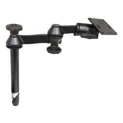 RAM® Stâlp superior de 8" cu brațe duble pivotante și placă VESA de 75x75mm