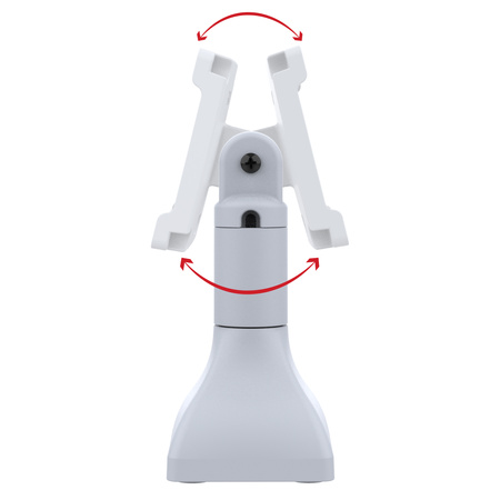 RAM® 7" Pedestal Mount cu 100mm & 75mm VESA și traseu pentru cabluri - Gri