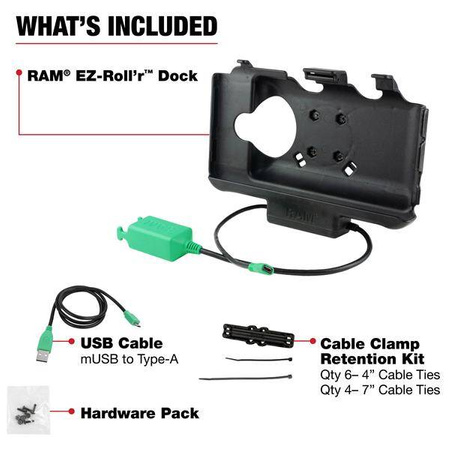 RAM® EZ Roll'r™ Dual USB Dock pentru Samsung Tab Active5 & 3