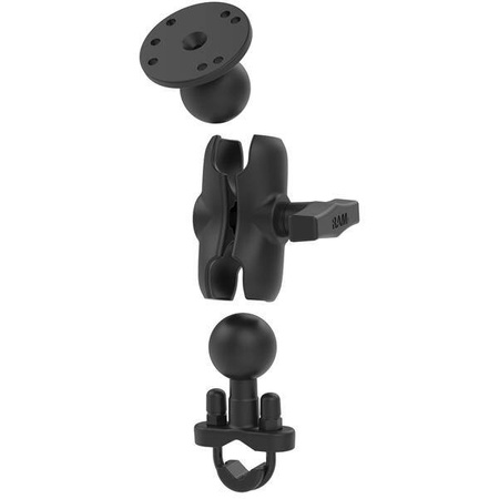 RAM® Ghidon U-Bolt montare bilă dublă cu placă rotundă - Dimensiune C scurt