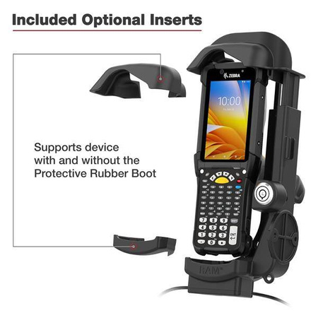 RAM® Locking Powered Dock + USB-A unic pentru Zebra MC9400 & MC9300