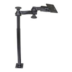 RAM® Tele-Pole™ cu stâlpi de 12" și 18", brațe oscilante și placă VESA de 75x75mm