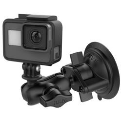 Suport cu ventuză RAM® Twist-Lock™ cu adaptor pentru cameră de acțiune - scurt