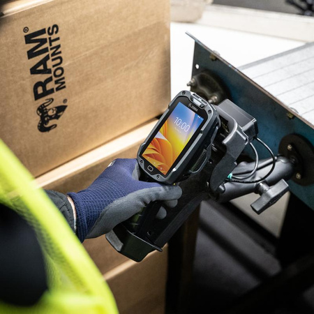 RAM® Tough-Mag™ Suport magnetic rezistent cu placă diamantată - mediu