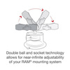 Suport pentru telefon RAM® X-Grip® cu ventuză RAM® Twist-Lock™