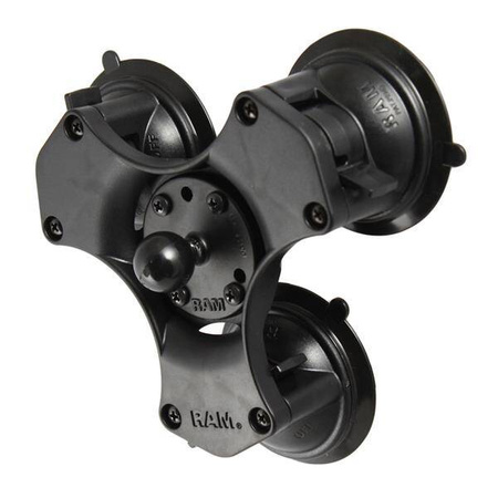 RAM® Twist-Lock™ Triplă cupă de aspirație Bază sferică - dimensiune B