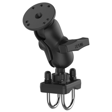 RAM® Suport de șină cu două șuruburi în U pentru șine mai mici - C Size Short