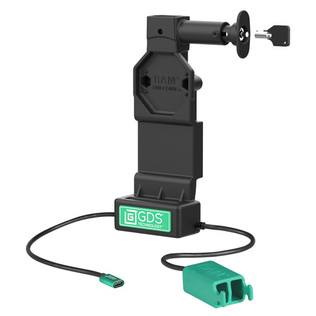 Dock de blocare GDS® Uni-Conn™ + USB-A dublu cu buton de eliberare