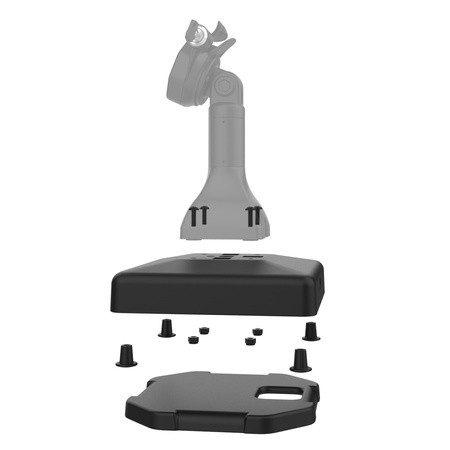 Baza platformei cu greutate RAM® cu model cu 4 găuri pentru docuri cu piedestal GDS