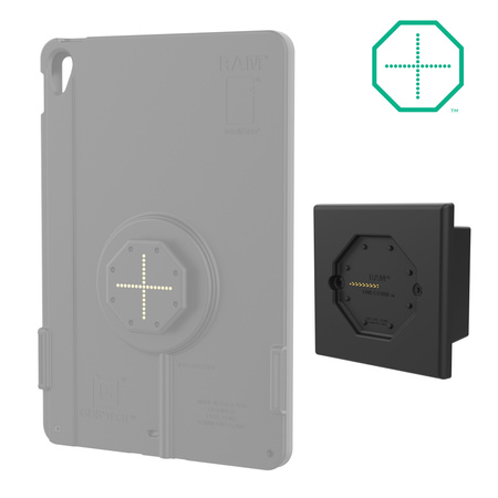 GDS® Uni-Conn™ Dock de perete cu profil redus alimentat cu PoE (prize europene)