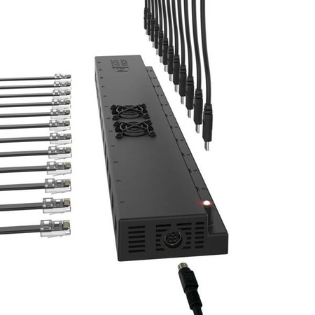 Încărcător de perete GDS® cu 12 porturi 300W USB-C + RJ45 Power Delivery